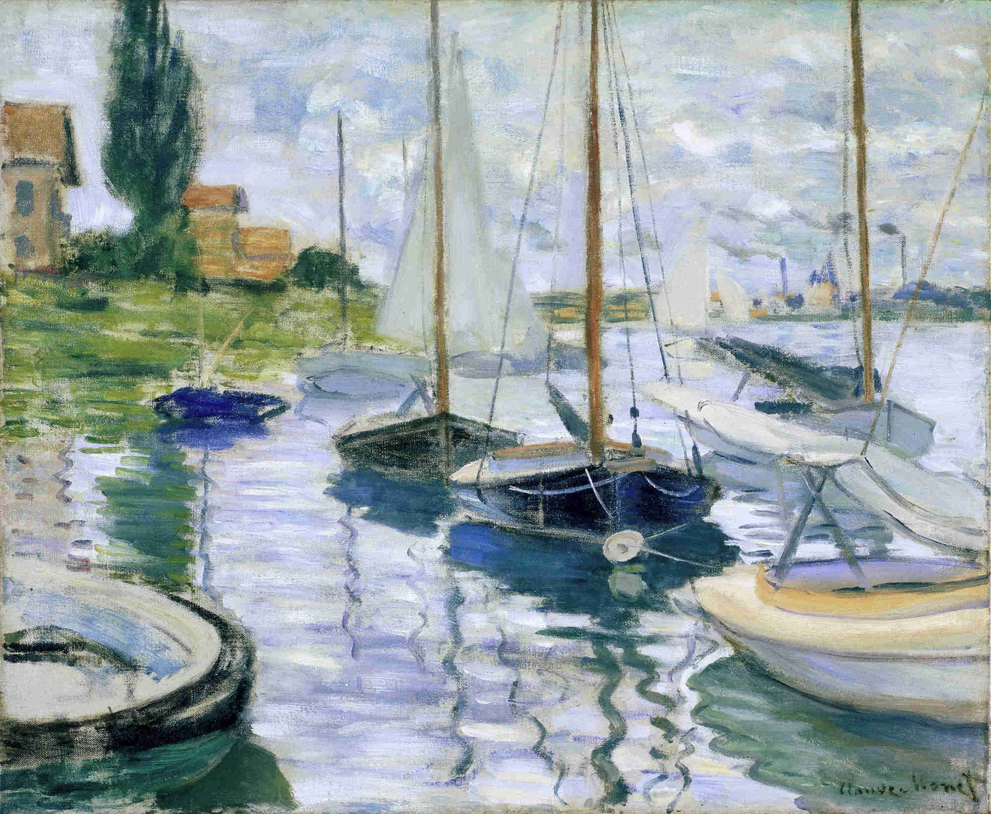 Boats at rest, at Petit-Gennevilliers 1872